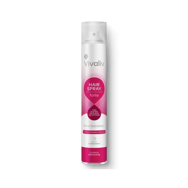 Hair Spray Forte Aerossol 250ml Vivaliv HAIR SPRAY FORTE AERO 250ML VIVALIV