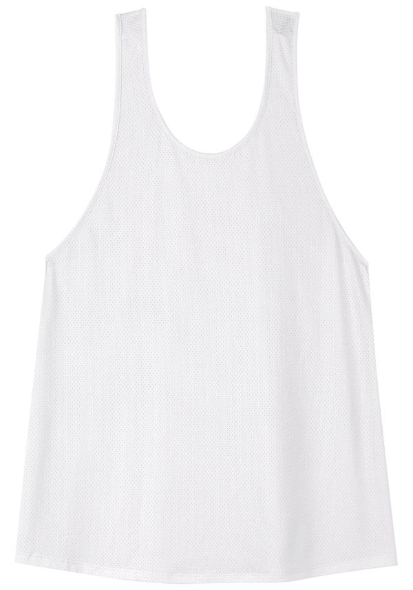 Blusa Regata Nadador Com Decote Redondo Em Dry Fit Move BRANCO G