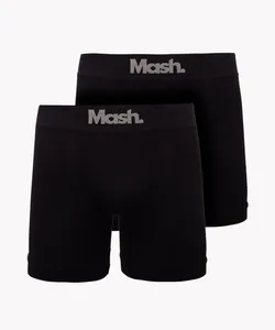 kit de 2 cuecas boxer mash preto GG
