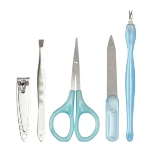 Kit Manicure Essencial Aço Inox 5 Peças LM3004 - honeyhome