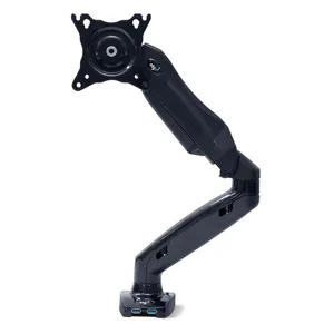 Suporte Multiarticulado Mesa ELG Com Pistão Gás Para Monitor 17 A 27Polegadas F90USB Preto