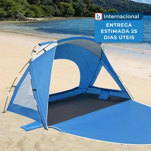 Tenda de Praia Portátil UV Para 1 A 2 Pessoas Etto Azul A-MBI