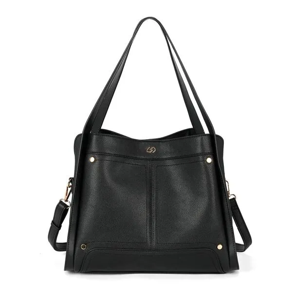 Bolsa Ombro e Tiracolo Dupla Alça Tote BS72875GA Gash PRETO