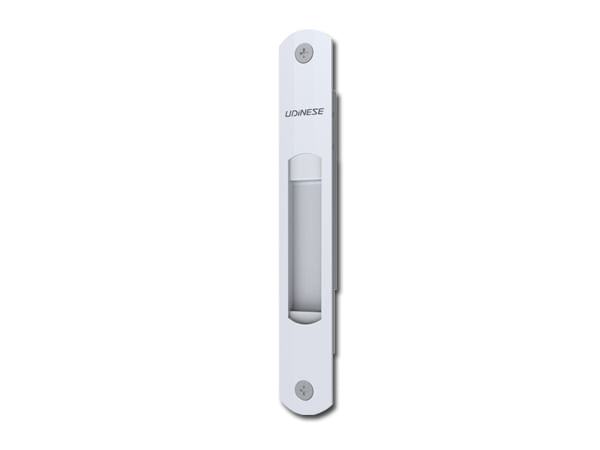 Fecho Concha Lisa sem Trava para Janela 160mm Alumínio Udinese Fecho Concha Lisa sem Trava para Janela 160mm Alumínio Branco