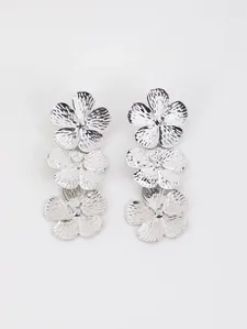 Brinco Trio de Flores PRATA