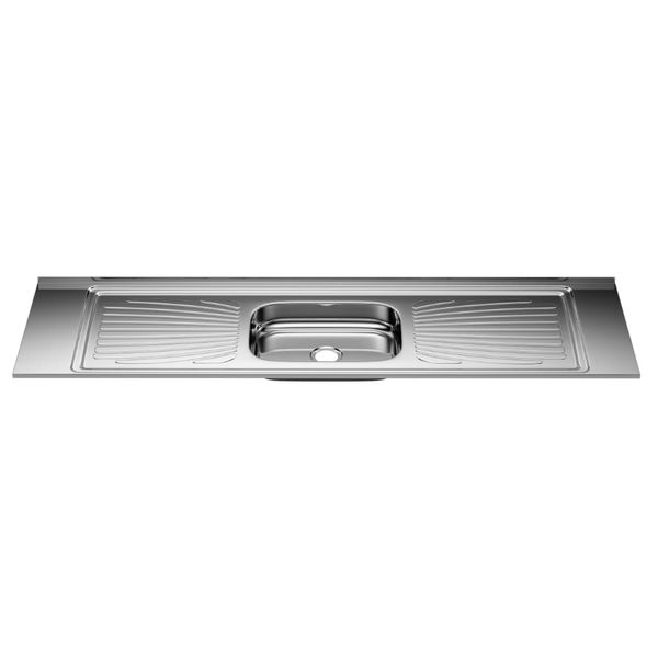 Pia para Cozinha Aço Inox 180x55cm Forminox Pia para Cozinha Aço Inox 180x55cm com Cuba Central