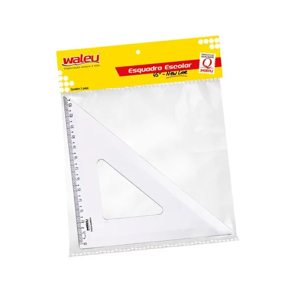 Esquadro 45 Graus New Line Cristal - Waleu