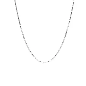 Corrente Tijolinho Alongado de Prata 925 1,7mm Prata Único
