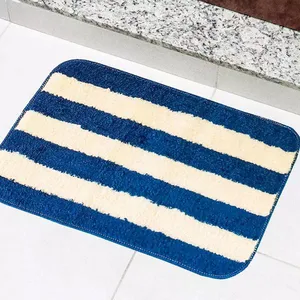Tapete para Banheiro Tapetes Júnior Topázio em Polipropileno 40x60cm Azul Petróleo