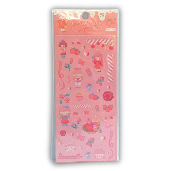 Kit Adesivos Candy Girl Uniso Rosa