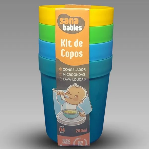 Kit Copo Infantil Pequenos 200 ml 9319 9319