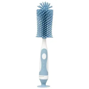 Escova Para Mamadeiras Silicone Azul Buba