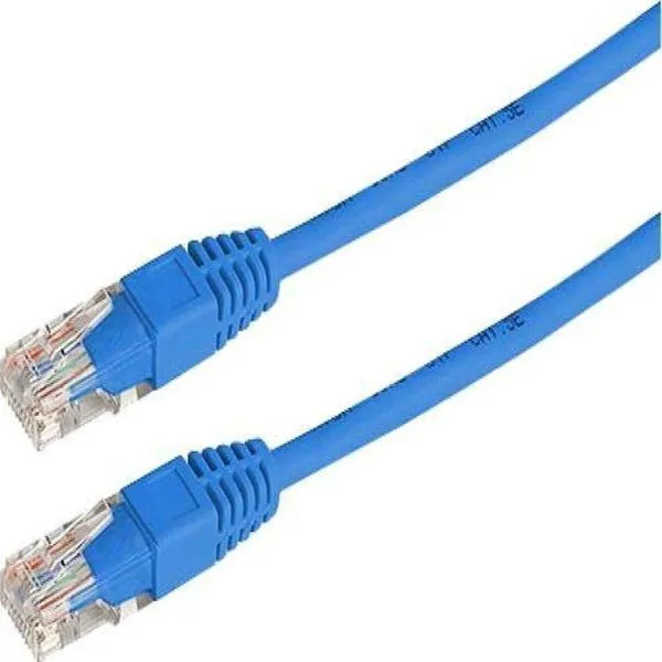 Cabo De Rede Ethernet Lan Rj45 Cat 5 Utp Azul 15 Metros