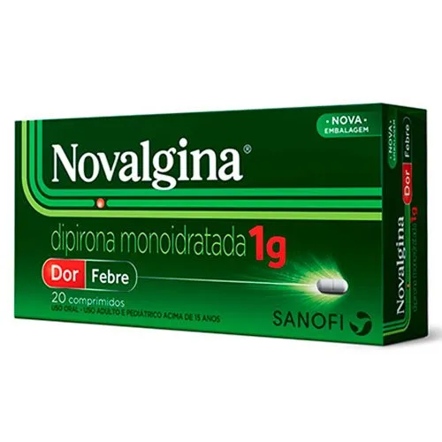 Novalgina 1G 20 Comprimidos Sanofi-Aventis Referencia