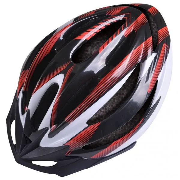 Capacete Poker Bike Cilcismo Out Mold 09058 P Vermelho
