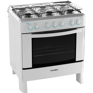 Fogão 6 Bocas de Piso Esmaltec Dunas Branco - 6042 Bivolt