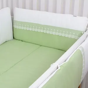 Kit de Berço Romântico com 5 Peças Verde - 91C20KB5