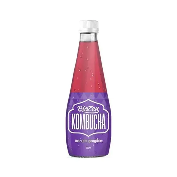 Chá Biozen Kombucha Uva com Gengibre 330ml