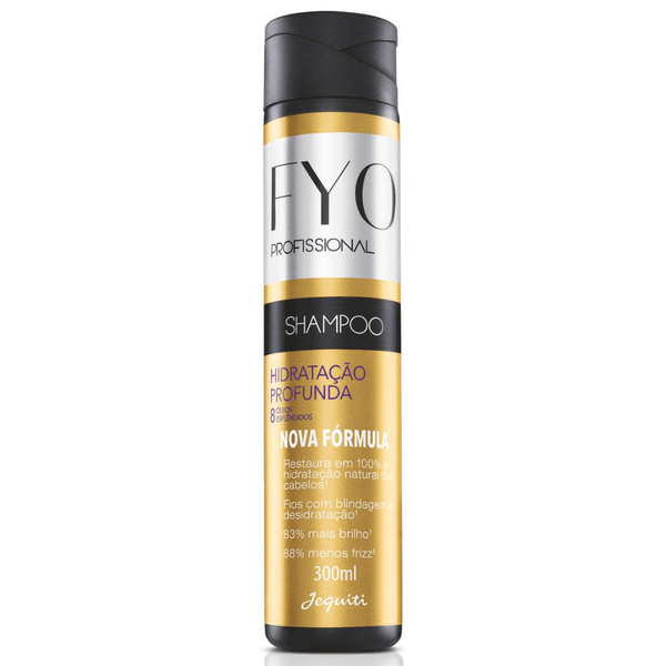 Shampoo Fyo Profissional Hidratação Profunda 8 Óleos Esplendidos Jequiti 300 ml