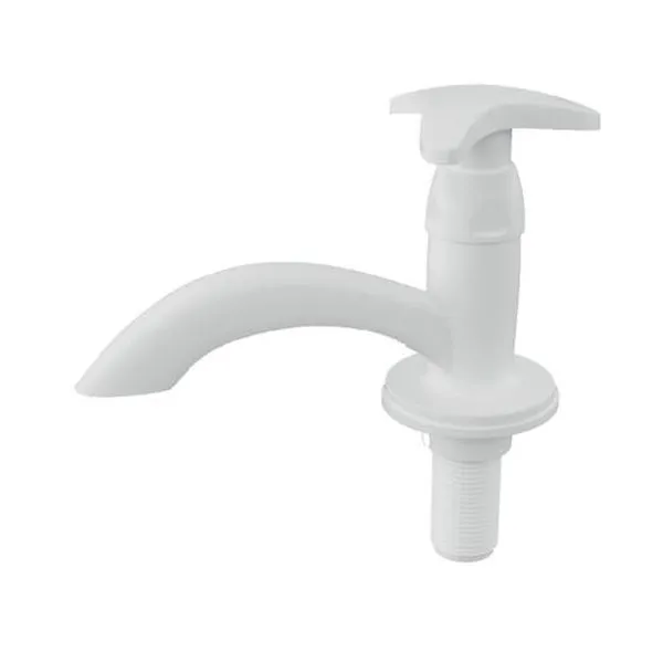 Torneira para Lavatório de Mesa Dalia com Alavanca Bica Fixa em Plástico Abs Branco Socel Torneira para Lavatório de Mesa Dalia Bica Fixa em Plástico Abs Branco Socel