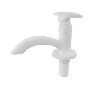 Torneira para Lavatório de Mesa Dalia com Alavanca Bica Fixa em Plástico Abs Branco Socel Torneira para Lavatório de Mesa Dalia Bica Fixa em Plástico Abs Branco Socel