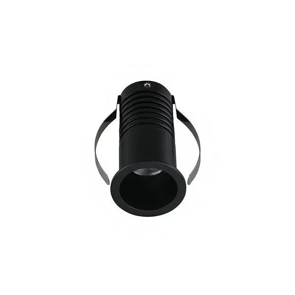 Spot de Embutir LED Bria Alto IRC 95 3W 3000K Luz Amarela Preto Astraled Spot de Embutir LED Bria Alto IRC 95 3W 3000K Preto Astraled