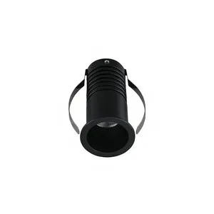 Spot de Embutir LED Bria Alto IRC 95 3W 3000K Luz Amarela Preto Astraled Spot de Embutir LED Bria Alto IRC 95 3W 3000K Preto Astraled