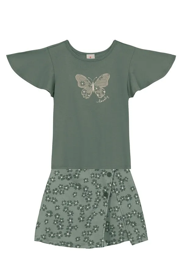 Conjunto infantil menina de borboleta Brandili - 6