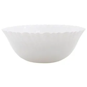 Saladeira Tigela Branca 1 Litro De Vidro 20,5cm