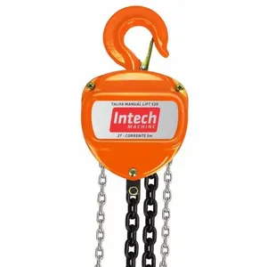 Talha Manual com Corrente de 5 Metros e Suporta 2 Toneladas - LIFT520 - INTECH MACHINE