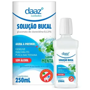 Solução Bucal Daaz Sabor Menta Sem Álcool 250mL