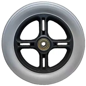 Ortoplast - Roda com Pneu Aro 6 - Cinza sem Friso - Unidade
