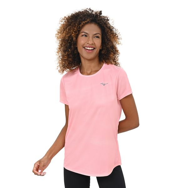 Camiseta de Treino Feminina Mizuno Core Graphic G Laranja