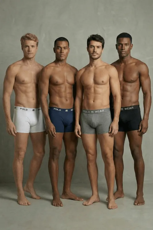 Kit 12 Cuecas Boxer Masculinas Polo Wear Sortido M