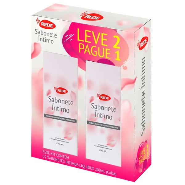 Kit Sabonete Líquido Íntimo By Rede 200ml