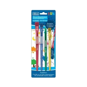 Pincel Ergonômico Fun 4 Unidades