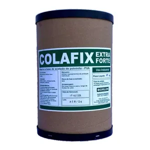 Cola PVA Branca Extra Colafix 1200 para Papelão e Madeira Alta Adesividade 10kg Borlen Brasil Cola PVA Colafix 1200 para Papelão e Madeira 10kg Borlen Brasil