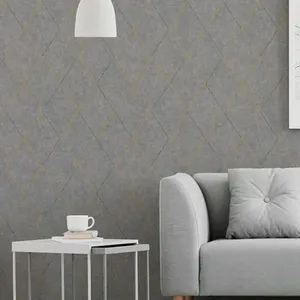 Papel De Parede Santorini Geométrico Cinza Sn134