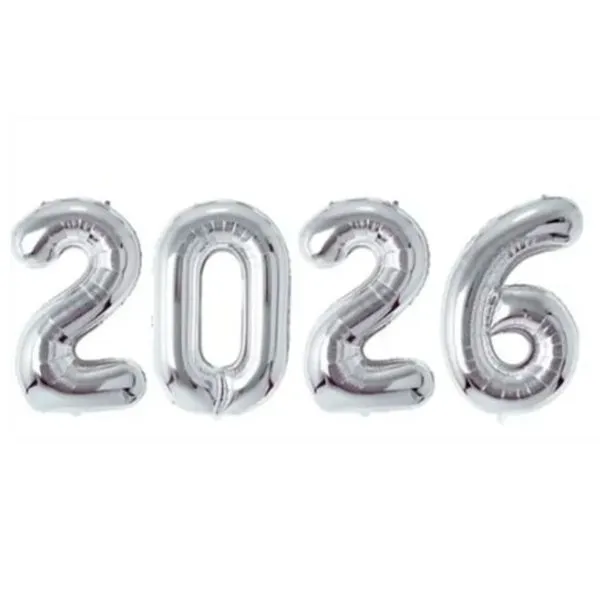 Kit Balão 2026 Prata 16 Polegadas MOPR000575 - Animare