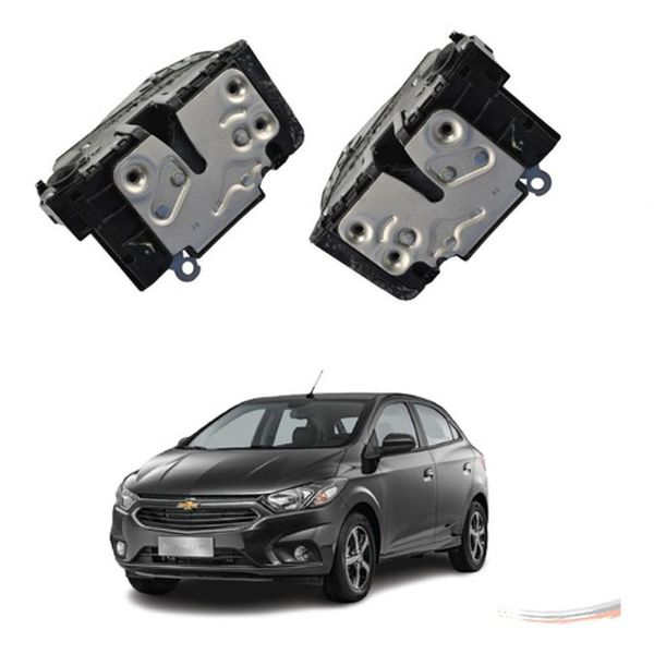 Par de Fechadura Elétrica Dianteira F103 para Chevrolet Onix Após 2012 Cobalt Prisma G2 Spin Acionamento das Portas Par de Fechadura Elétrica Dianteira F103 para Chevrolet Onix Cobalt Prisma G2 Spin Universal