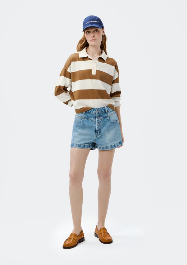 Shorts Jeans Feminino Cintura Média - Azul 046