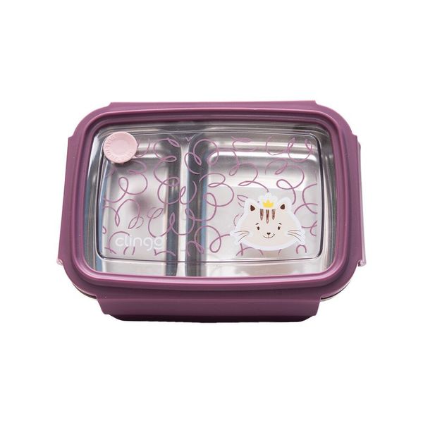 Bento Box Térmica Inox Milky com Divisórias Lancheira Infantil Brasgroup Bento Box Térmica Inox Milky com Divisórias Infantil Brasgroup