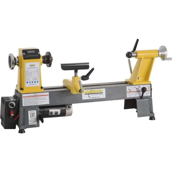Torno de bancada para madeira 220 V~ monofásico MR-1218A MANROD