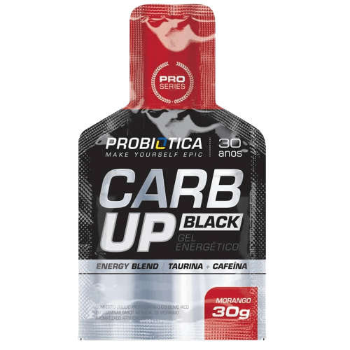 Carb Up Probiotica Gel Black Morango 30G