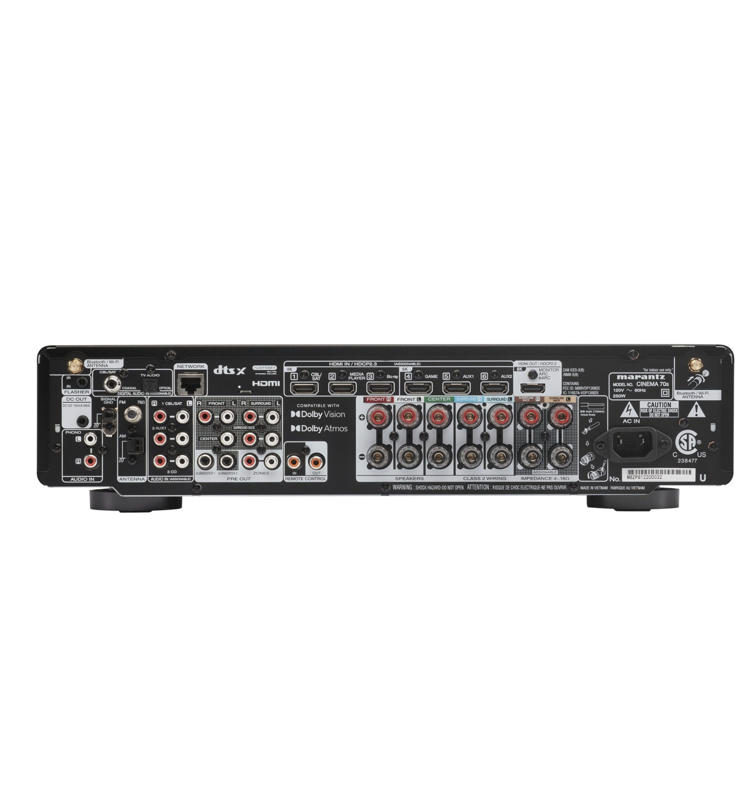Marantz CINEMA 70s Receiver Slim Dolby Atmos - 120v