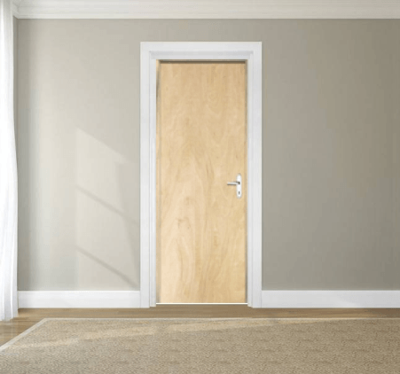 Porta lisa pinus montada com ferragem completa 210x62x9 e Sidney