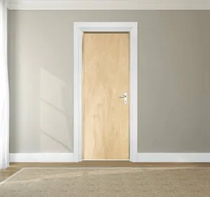 Porta lisa pinus montada com ferragem completa 210x60x9 e Sidney