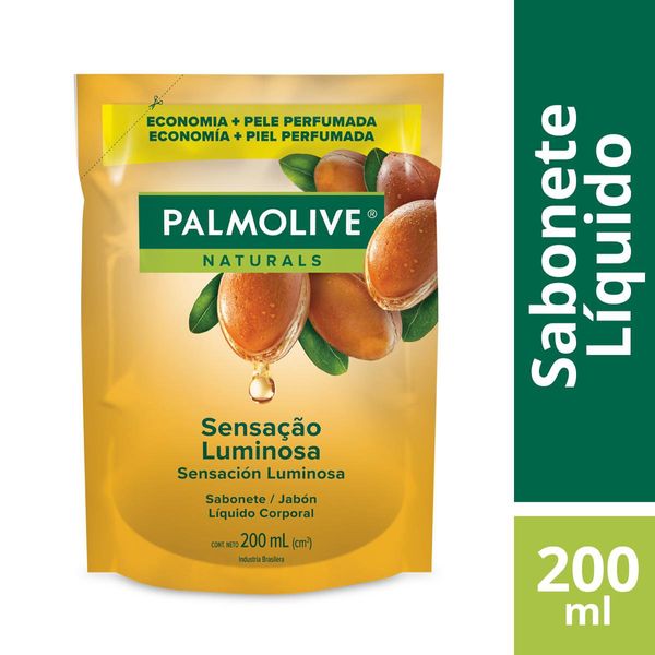 Sabonete Líquido Palmolive Naturals Sensação Luminosa Óleo de Árgan Refil 200ml