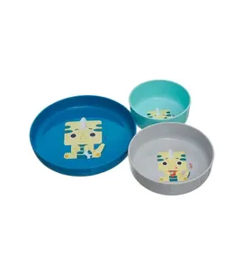 Kit Pratos com Ventosa 3 Peças Dino Ino - Kouii Dino Ino