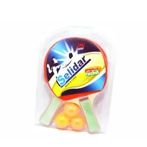 Kit Ping Pong Tênis de Mesa Mesa para Jogos Recreativos com 2 Raquetes e 3 Bolinhas Preto e Vermelho Kit Ping Pong Tênis de Mesa Mesa com 2 Raquetes e 3 Bolinhas Preto e Vermelho